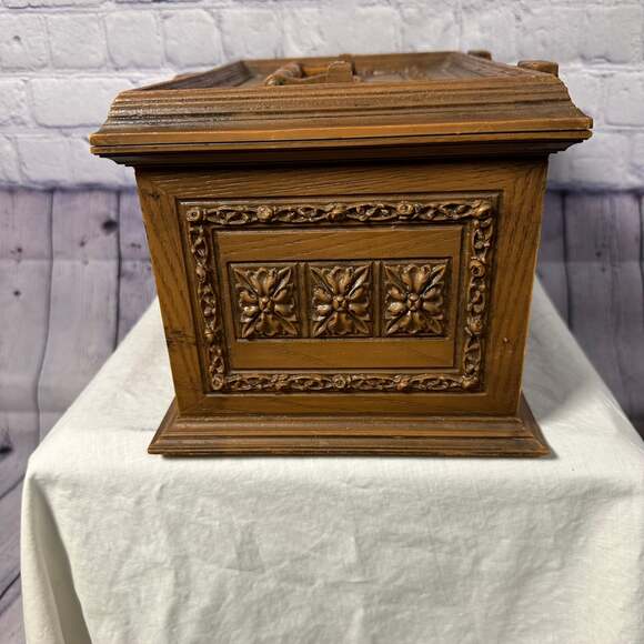 Vintage Max Klein Sewing Box Faux Wood SC 1280 - , - Picture 3 of 6